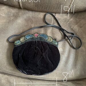 Vintage Beaded Velvet Purse